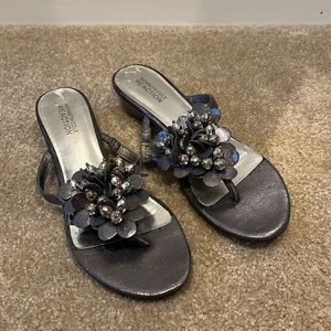 kenneth cole reaction metallic sandals